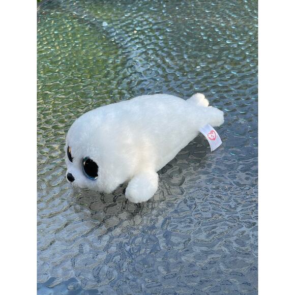 The Ty Icy White Harp Seal Pup Boo 7” - Picture 1 of 6